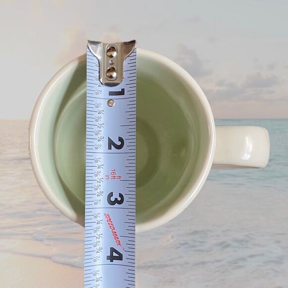 Pfaltzgraff Retired Key Largo Striped 4-Ct Stoneware Mugs and Creamer - Picture 9 of 12